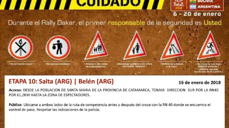 Santa María y Belén esperan expectantes al Dakar 2018