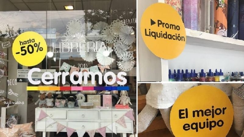 El local que baja sus persianas con un original mensaje a Cambiemos