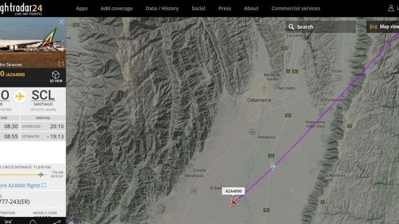 El vuelo del Papa Francisco surcó cielo catamarqueño