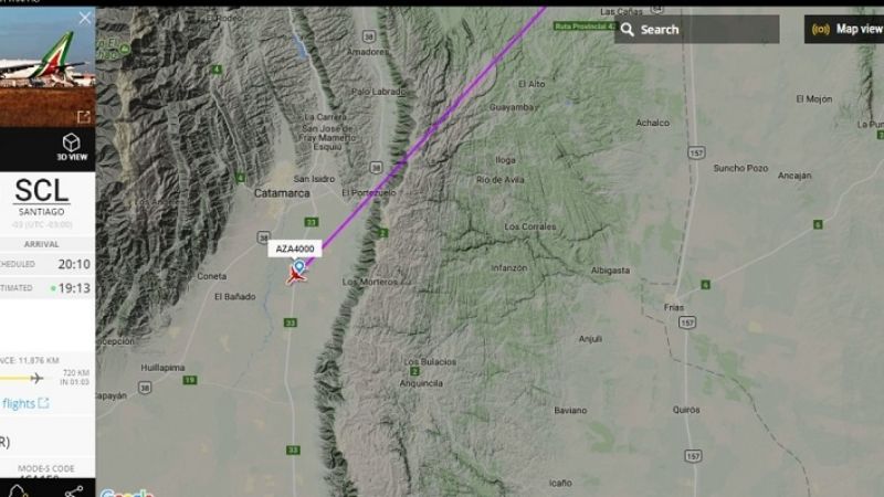 El vuelo del Papa Francisco surcó cielo catamarqueño