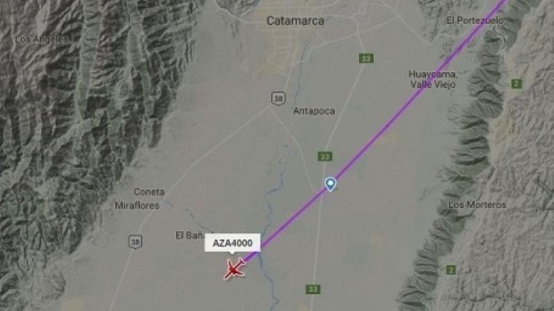 El vuelo del Papa Francisco surcó cielo catamarqueño