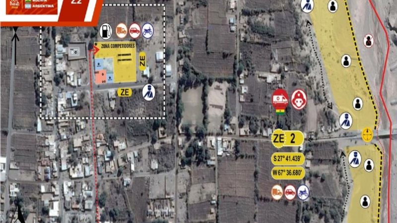 Zonas de espectadores para mañana en Fiambalá