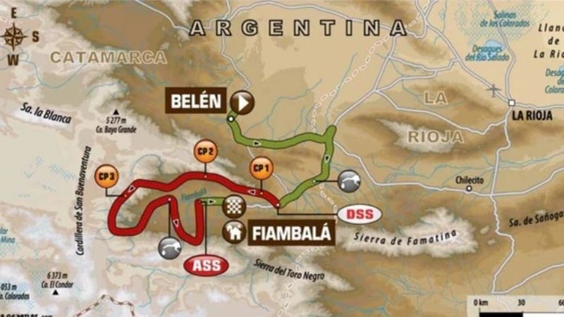 Fiambalá marcada como el sitio de las proezas del Dakar