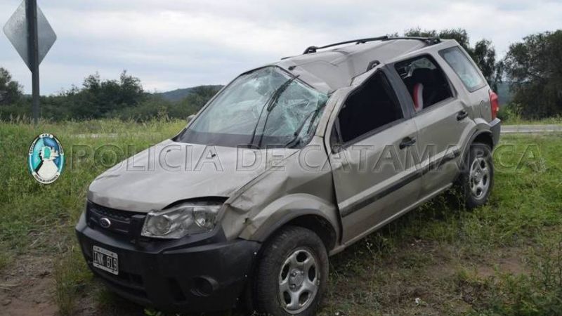 Mendocinos volcaron cerca de El Portezuelo