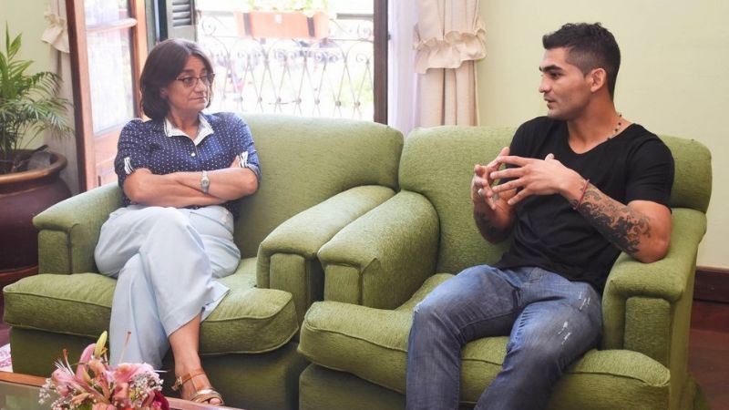 Lucía Corpacci recibió a “La Joya” Barrionuevo