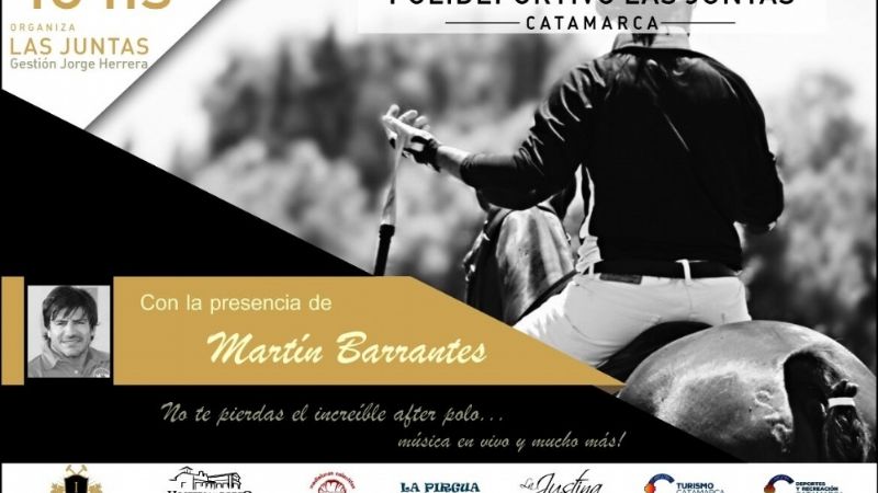 Barrantes, ex Pampita, en la exhibición de Polo en Las Juntas