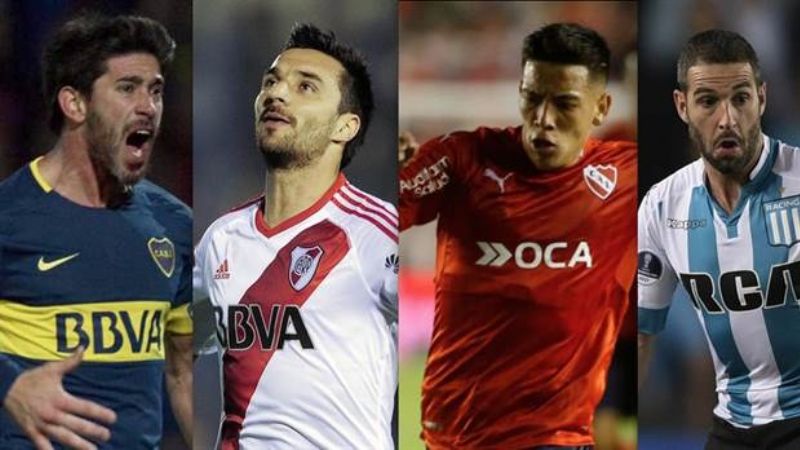Exigente calendario para Boca, River, Independiente y Racing