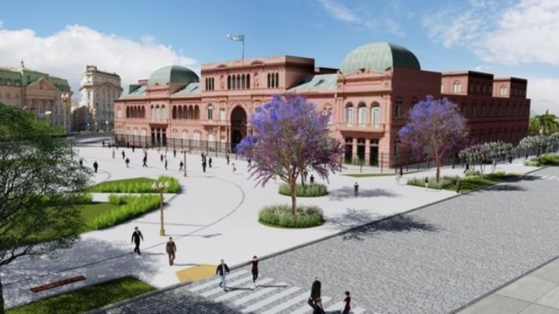 Polémica remodelación de la histórica Plaza de Mayo