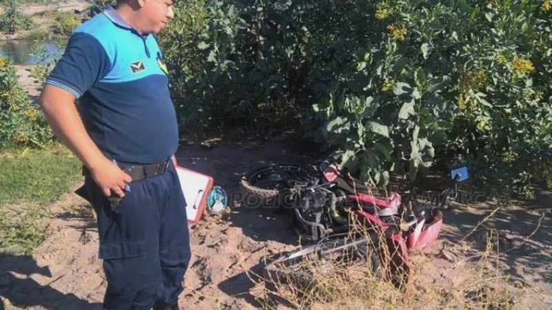 Encuentran una moto abandonada