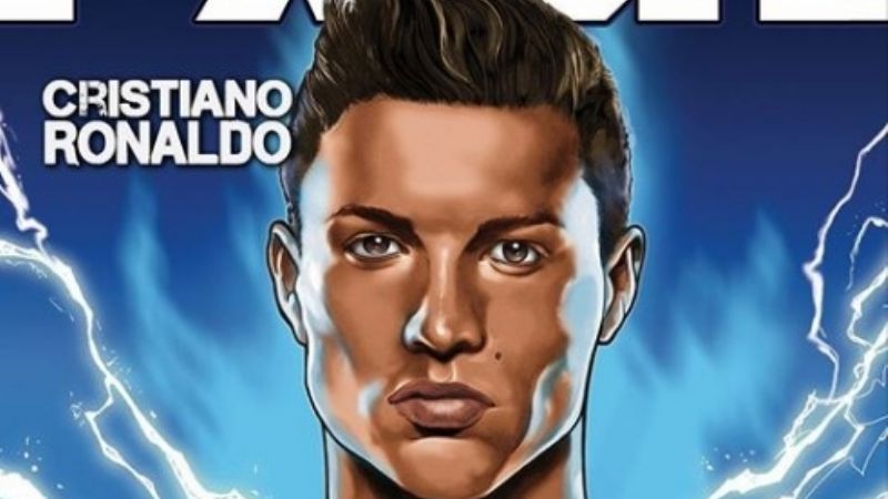 Pablo Martinena ahora dibujó a Cristiano Ronaldo