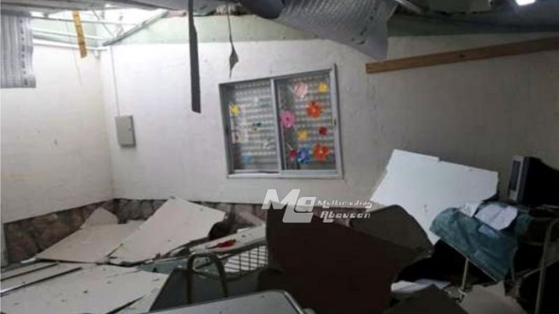 Remolino levantó el techo de chapa de una escuela