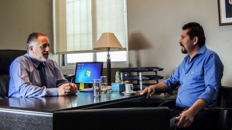 El intendente de San Fernando visitó la Cámara de Senadores