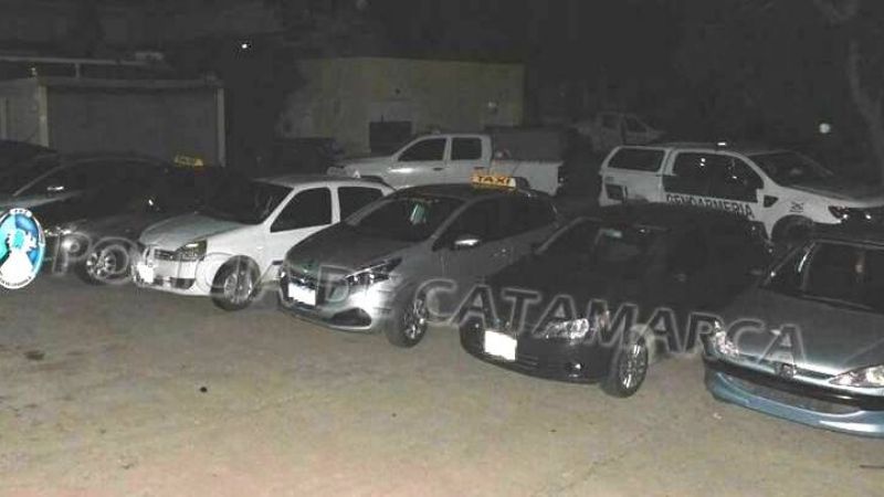 En Andalgalá secuestran 7 autos que estarían vinculados al narcotráfico