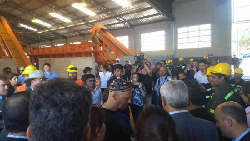 Bergman inaugura la planta de tratamiento de residuos sólidos