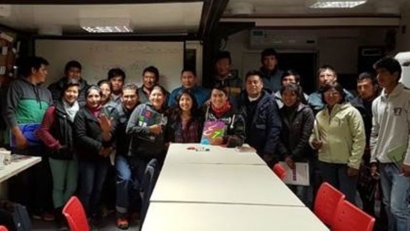Finalizó el curso de auxiliares mineros