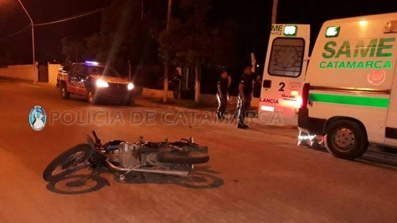 Dos heridos tras choque de motos