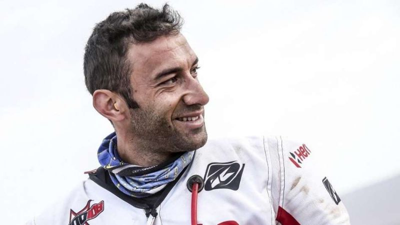 Durísimo golpe de un piloto del Dakar con su moto