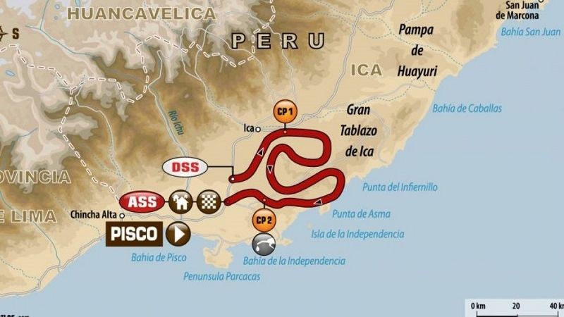 2da. etapa del Dakar, zonas y reglas para espectadores