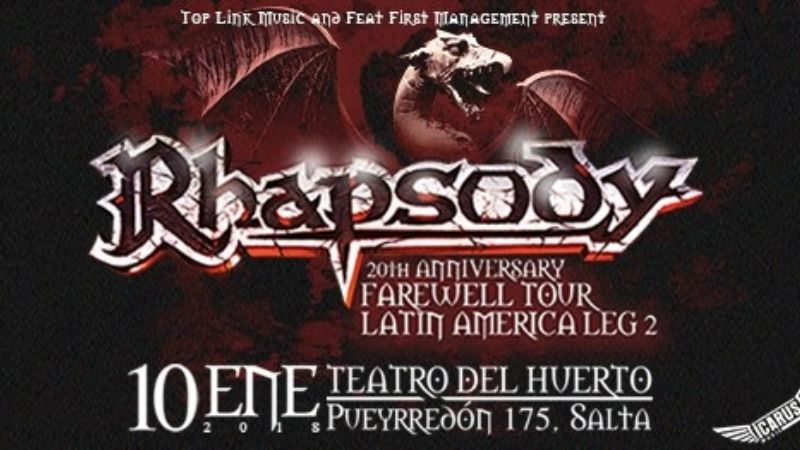 “Rhapsody” se presenta el 10 de enero en Salta