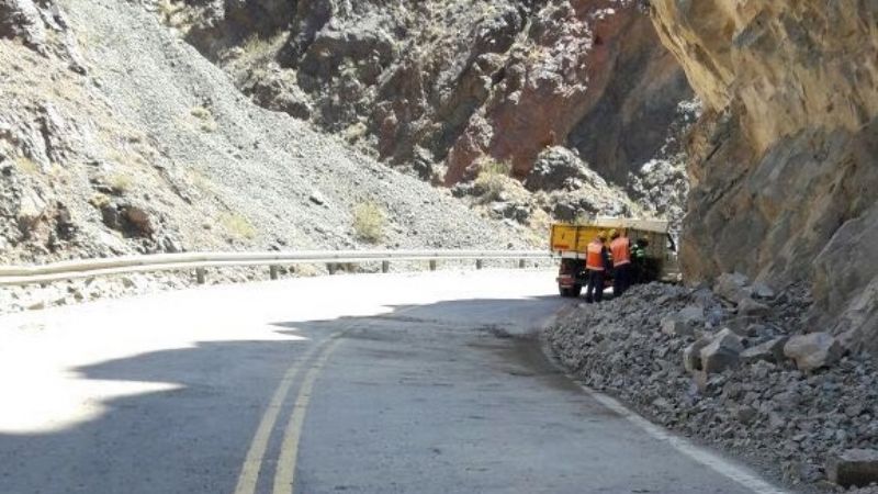 Despejaron el derrumbe en Las Angosturas