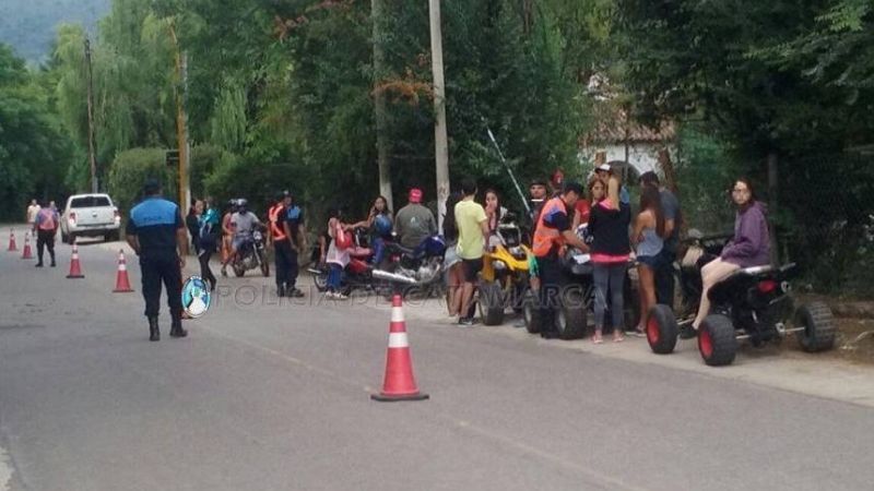 La Policía retuvo 9 cuatriciclos en El Rodeo
