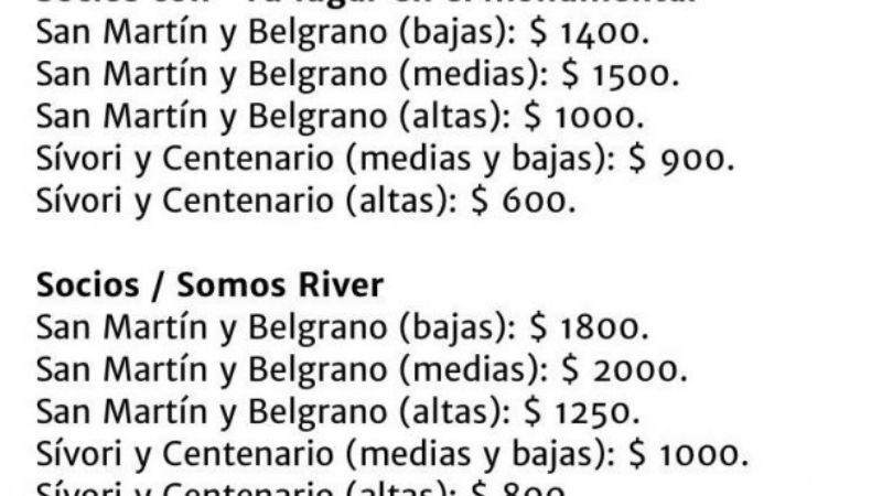 ¿Fútbol para pocos? Precios para ver a River y Boca, por las nubes