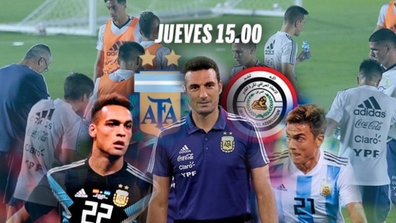 La Argentina de Scaloni, a las 15 frente a Irak