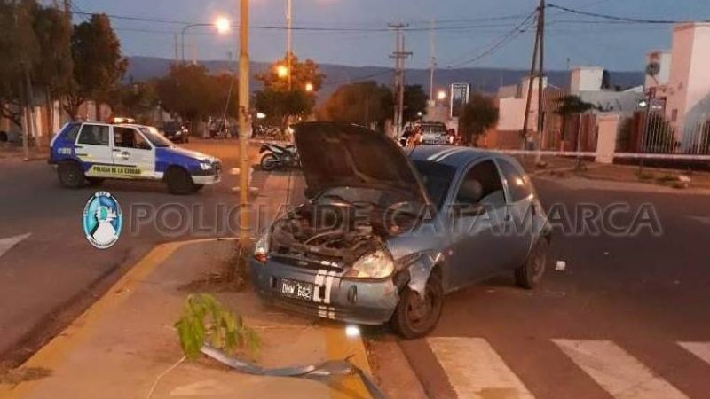 Violento choque en una rotonda del Norte de la ciudad