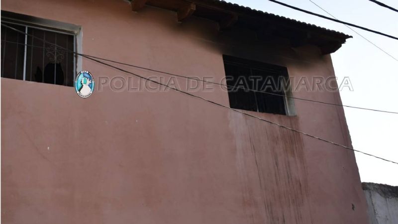 Incendio en un edificio del norte de la Capital
