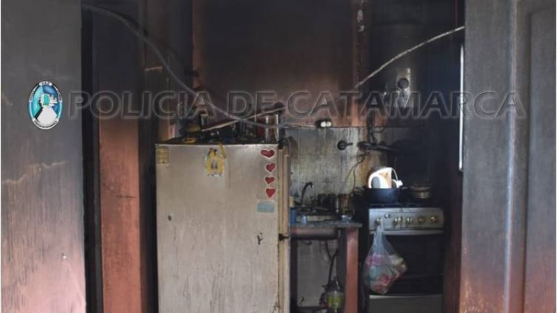 Incendio en un edificio del norte de la Capital