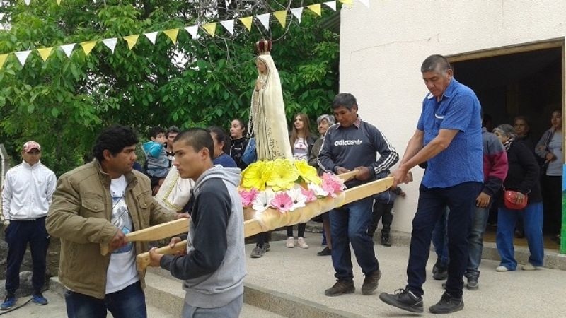 Visita de la Virgen de la  Candelaria a El Potrero