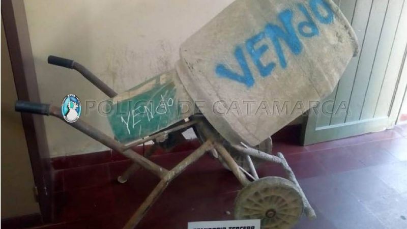 Tenía a la venta una homigonera robada