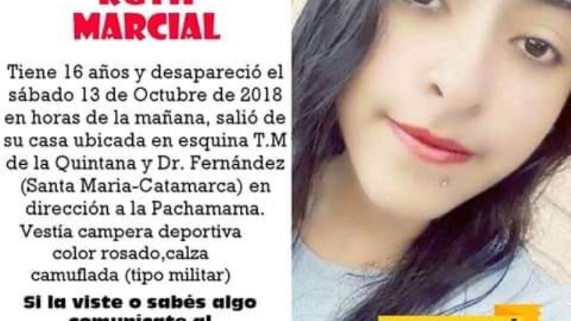 Buscan a joven desaparecida hace tres días
