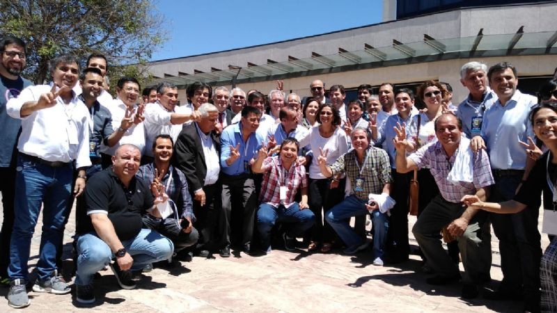 La comitiva catamarqueña en Tucumán