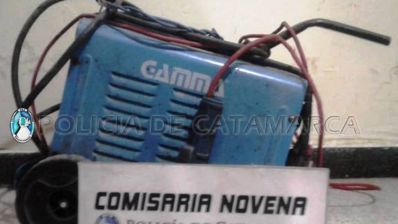 Robó una soldadora y la dejó en casa de su hermana