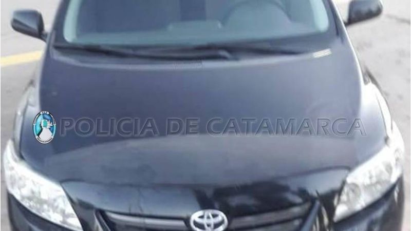 En Tinogasta, recuperan un auto requerido por la Justicia de Córdoba