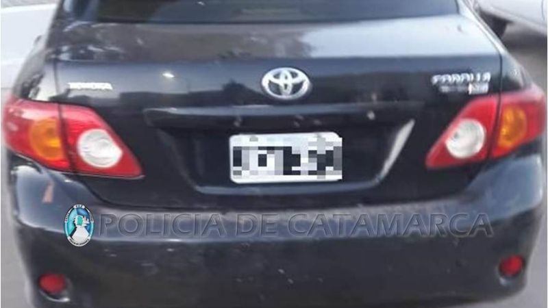 En Tinogasta, recuperan un auto requerido por la Justicia de Córdoba