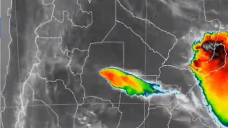 Alerta por tormentas fuertes y caída de granizo