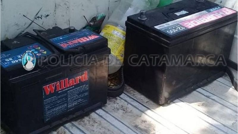 Recuperan dos baterías robadas