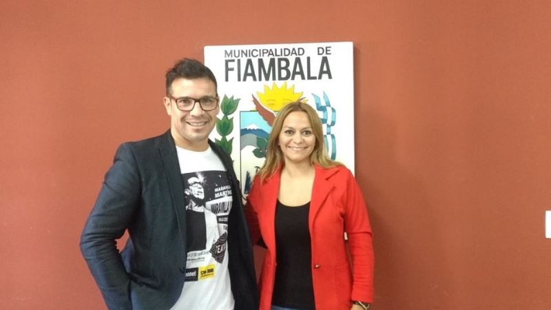 “Maravilla” Martínez en las Termas de Fiambalá