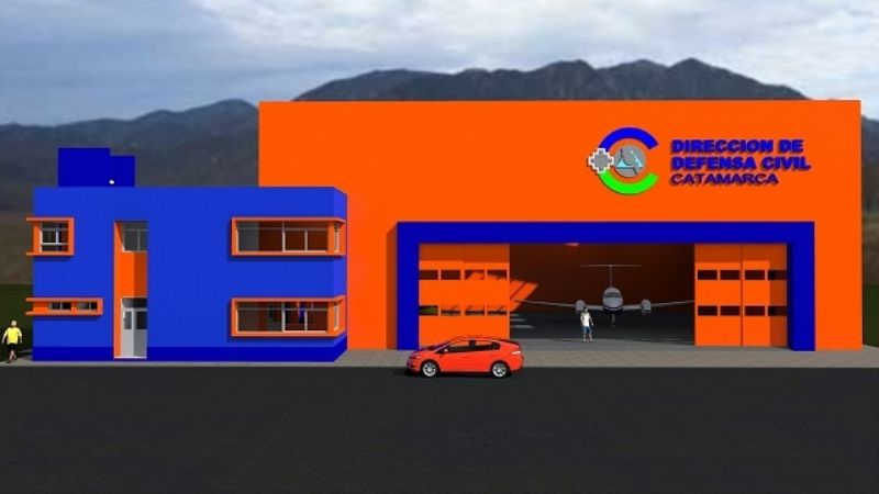 Defensa Civil Catamarca contará con un hangar de Ayuda Humanitaria