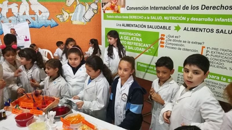 Colorida muestra de Ciencia en el Colegio del Carmen