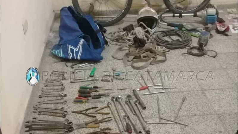 Escondía en una casa deshabitada elementos robados