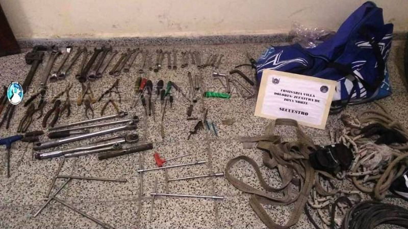 Escondía en una casa deshabitada elementos robados