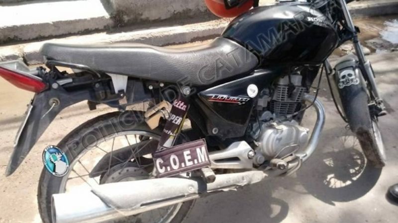 Circulaba en una moto robada hace 3 años