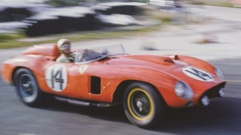 Subastarán la histórica Ferrari 290 MM que manejó Juan Manuel Fangio