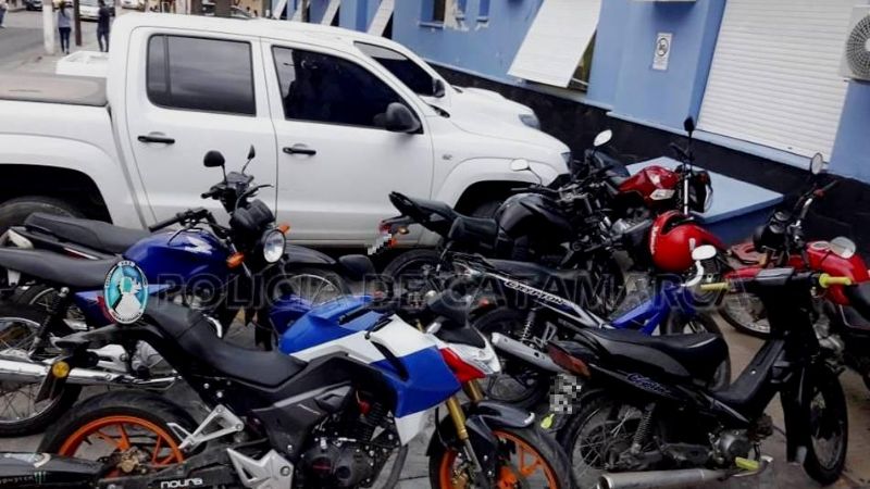 Un total de 52 motos secuestradas y 10 arrestados, entre ellos un venezolano