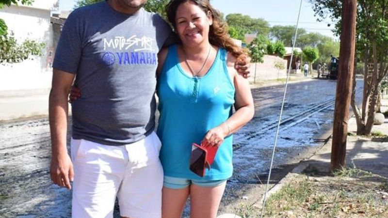 Se realizó el riego de imprimación en el barrio San Juan Bautista