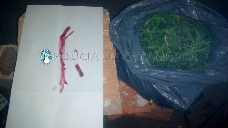 Tras una persecución, secuestran marihuana y detienen a un joven en Valle Viejo