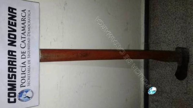 Un hombre quiso agredir a un niño con un hacha